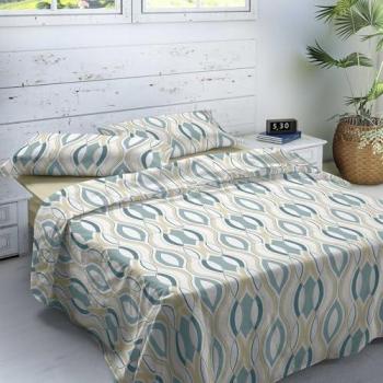Juego de Sábanas Emma 3 Piezas 100% Algodón Extra Suave para Camas de 135 cm - Incluye Sábana Encimera, Sábana Bajera y Funda de Almohada