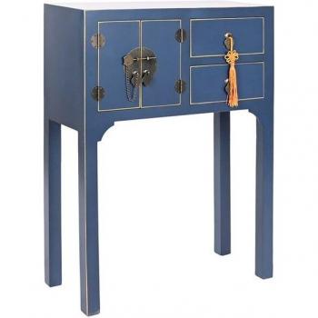 Consola oriental azul de estilo DKD Home Decor con medidas 63 x 26 x 83 cm