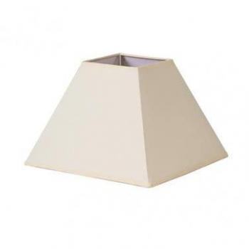 Pantalla Pirámide Mezzo E27 Beige 45dx20dx32h Tejido Popelín - Diseño Elegante