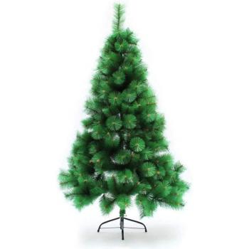 Árbol de pino de Navidad Artificial con puntas rama soporte metal PVC 60-240 cm