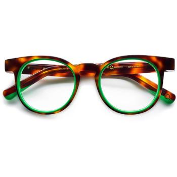 Etnia Barcelona Ibiza 04 HVGR Men's Eyeglasses Tortoiseshell Size 47 - Blue Light Block Available (Frame Only, Free Lenses, HSA/FSA Insurance)