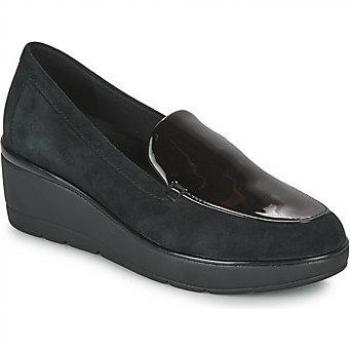 Geox Mocasines D ILDE para mujer - Color Negro, Material exterior de piel, Suela de goma antideslizante, Diseño elegante y cómodo, Plantilla acolchada para mayor confort