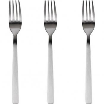 Set 3 piezas tenedor de acero inoxidable reciclado mate Root SG7771 San Ignacio