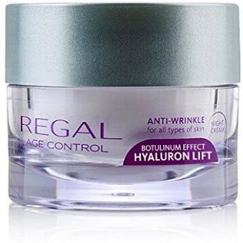 Regal Age Control - Crema de Noche Antiarrugas | Crema Hidratante Facial | Crema con Ácido Hialurónico | Efecto Lifting | Todos los Tipos de Piel | 45 ML