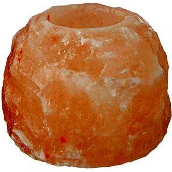 MADAL BAL Portavelas Sal 700 Gr, Cristal, Naranja, 1 Unidad