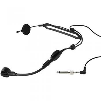 Micrófono de diadema dinámico MONACOR HM-30 con conector Jack de 3.5 mm y adaptador de 6.3 mm