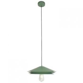 Lámpara de Techo de Metal Verde KIRUNA - Diámetro 35 cm, Altura 161 cm