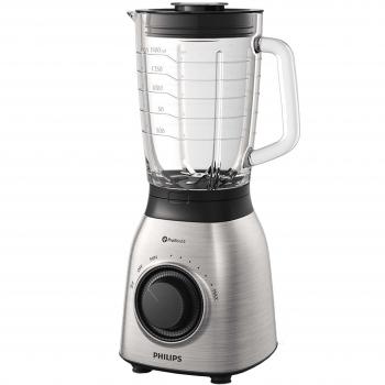 Philips Batidora de Vaso HR3555/00 900w, Capacidad 2l, 900 W, 2 litros, Vidrio, Negro, Transparente