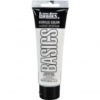 Liquitex Basic Acrylic - Tubo de Pintura Acrílica, 118 ML, Blanco