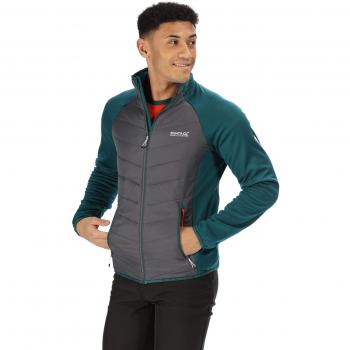 Regatta Bestla - Chaqueta híbrida para Hombre, Ligera, Repelente al Agua y Aislante, elástica, Acolchada, para Hombre, Hombre, Color Deep Teal/Magnet, tamaño Medium