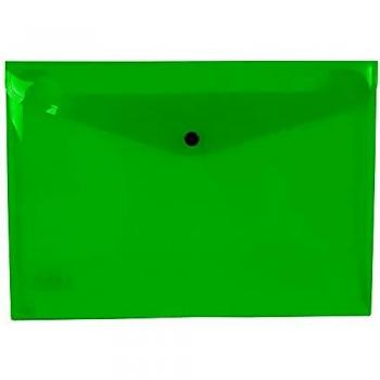Carpeta liderpapel dossier broche 44053 polipropileno din a4 verde claro transparente 50 hojas