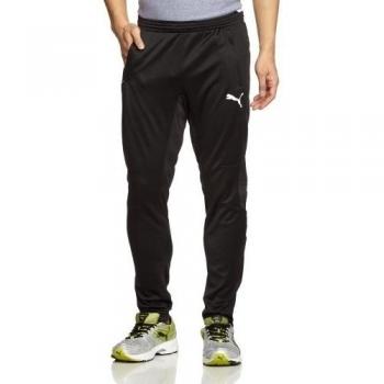 PUMA Hose Training Pants - Pantalones de fútbol para hombre, color negro / blanco, talla L