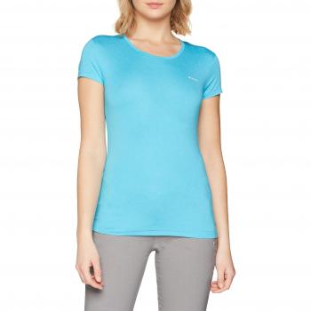 Columbia Peak To Point Novelty Short Sleeve Camiseta de Manga Corta, Mujer, Azul