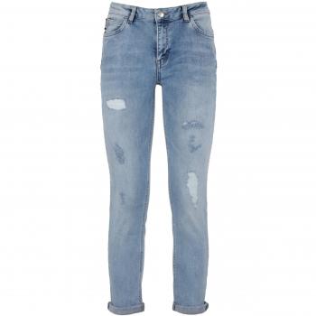 Imperfect Blue Cotton Elasticized Jeans & Pant - W26