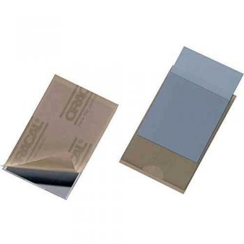 Durable Pocketfix Fundas Autoadhesivas Transparentes de PVC 90x57mm, Paquete de 10 Unidades