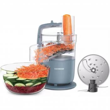 Kenwood FDP22.130GY MultiPro Go Super Compact Food Processor - 650W, 1.3L Capacity, Grey
