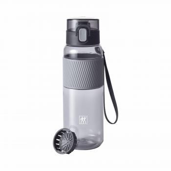 Botella de Tritán Gris de 680 ml con Fruchtsieb Extraíble, Sin BPA