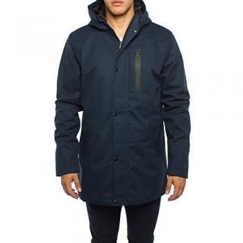 Revolution Men's Navy Outdoor Parka Jacket with Chest Pocket