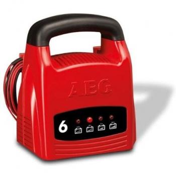 AEG 97001 Cargador LK 1206, 6 Amperios para baterías de 12 V, CE, IP 20