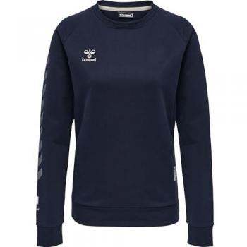 Hummel Sudadera Move Grid Cotton para Mujer, 100% algodón, diseño moderno, ajuste cómodo, ideal para actividades deportivas y uso diario