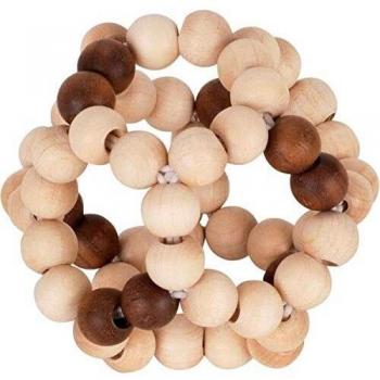 Heimess 737670 Elastik Ball - Sonajero de madera, color marrón