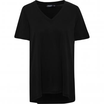 Soaked in Luxury Women's Oversized Black V-Neck T-Shirt Size XS