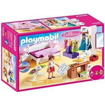 PLAYMOBIL PLAYMOBIL-70208 Dollhouse Dormitorio, Multicolor, Talla única