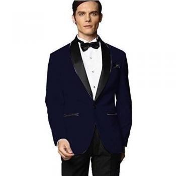 MYS - Traje - para hombre, Azul, Adaptado
