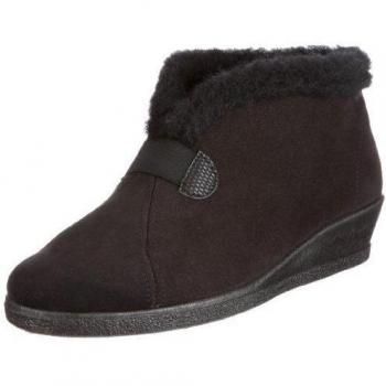 Rohde Hanna 2542 - Zapatillas de casa de tela para mujer, Negro, 35