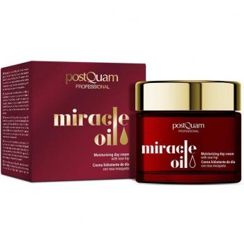 Postquam Crema Día Miracle Oil 50 ml - Crema facial hidratante con aceite milagroso, formulada para proporcionar nutrición y luminosidad a la piel, ideal para uso diario, de textura ligera y rápida absorción