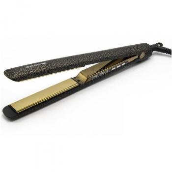 Corioliss C3 Plancha de Pelo Gold Leopard Soft Touch con Placas Extra Largas de Titanio, Antifrizz, Ideal para Alisado y Hacer Ondas, Temperatura de Hasta 235º, Tecnología Iónica