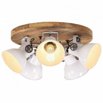 Lámpara de techo desgastado 25 W E27 50x50x25 cm luz de techo multicolor latón plateado