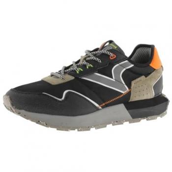 Victoria 1985 WING Zapatillas deportivas de hombre de nylon con piezas de serraje y suela dentada, modelo 8803114, color negro, talla 42