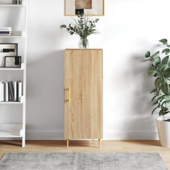 Aparador de madera de ingeniería 34,5x34x90 cm, mueble de almacenaje para salón, buffet, armario auxiliar y armario de almacenamiento en color roble Sonoma