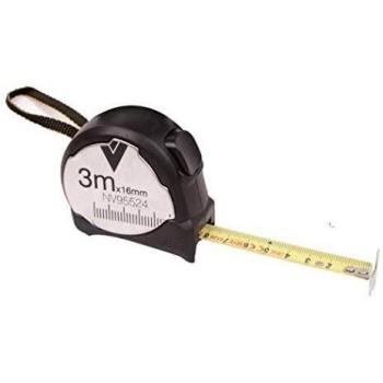 FLEXOMETRO MEDICION NIVEL CON FRENO METAL 03MT-16.0MM NV95524