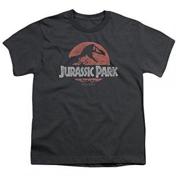 Jurassic Park - Camiseta - Manga corta - Niñas Negro gris oscuro X-Large