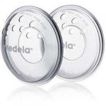 Medela Protectores de pezones - Sin BPA, hechos de silicona suave, con orificios de ventilación transpirables, incluye 2 copas