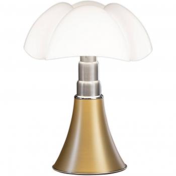 Martinelli Luce Minipipistrello lámpara de mesa LED de metal y polipropileno en latón, 35 cm