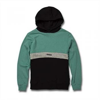 Volcom Sngl STN DIV P/O Sudadera con Capucha, Niños, mysto Green, L