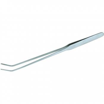 Walter 1283 - Pinza de acero inoxidable, fina, acodada, para emplatar, 26,5 cm