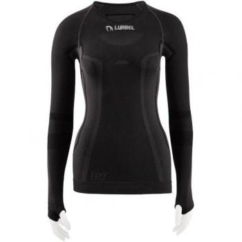 Camiseta de Manga Larga Lurbel Cristallo para Mujer, Color Negro, Talla M