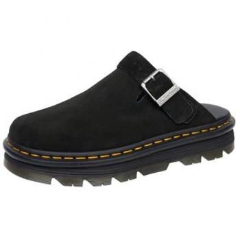 Dr. Martens Black Suede Zebzag Casual Slingback Mules - Size 45