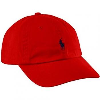 Polo Ralph Lauren Red Chino Twill Men's Cap - Classic Sport Hat
