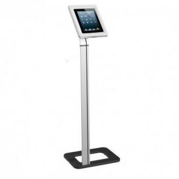 Neomounts by Newstar Universal Tablet Floor Stand - Silver, Adjustable Height, Rotatable Holder for All Tablets