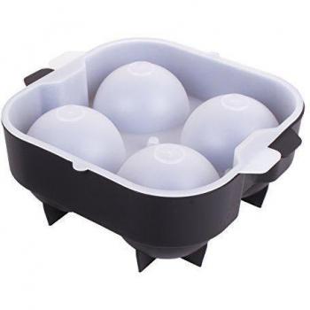 Koala Internacional Hosteleria Cubietra, HIELERA Molde para Cubitos de Hielo XXL, Polietileno, Negro, Talla Única