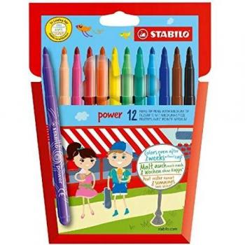 STABILO power - Rotulador - Estuche con 12 colores - Multicolor