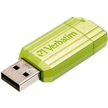 Pendrive Verbatim 64GB USB 2.0 Pinstripe Eucalipto Verde
