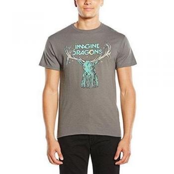 Elk in Stars Graphic T-Shirt for Men - Size M