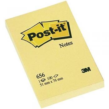 Post-It - 656 - Pack de 12 blocs de notas, 51 x 76 mm, color amarillo