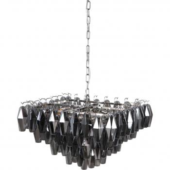 Lámpara de Techo BB Home 58 x 58 x 44 cm Cristal Metal Plata